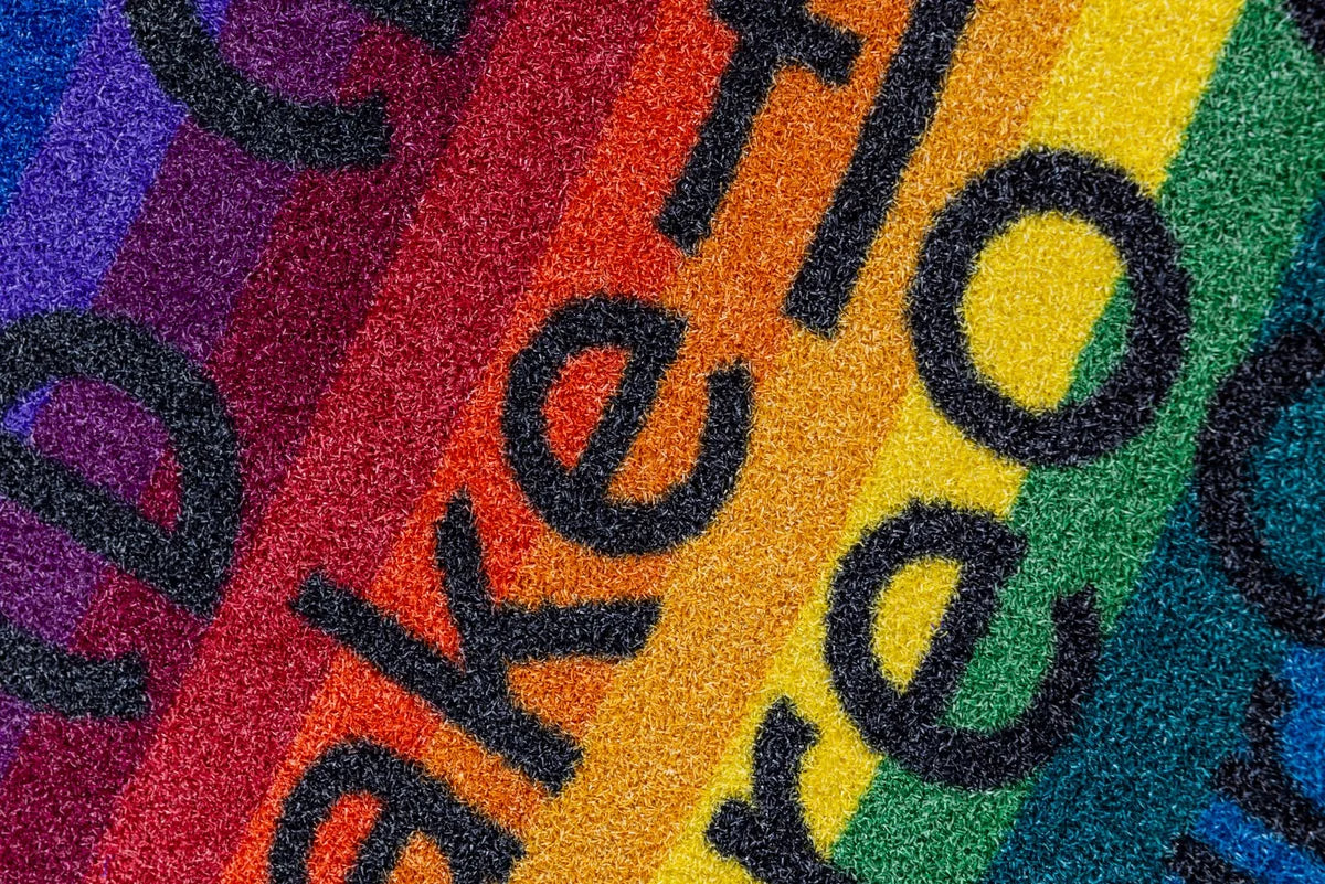 Buitenmat met logo