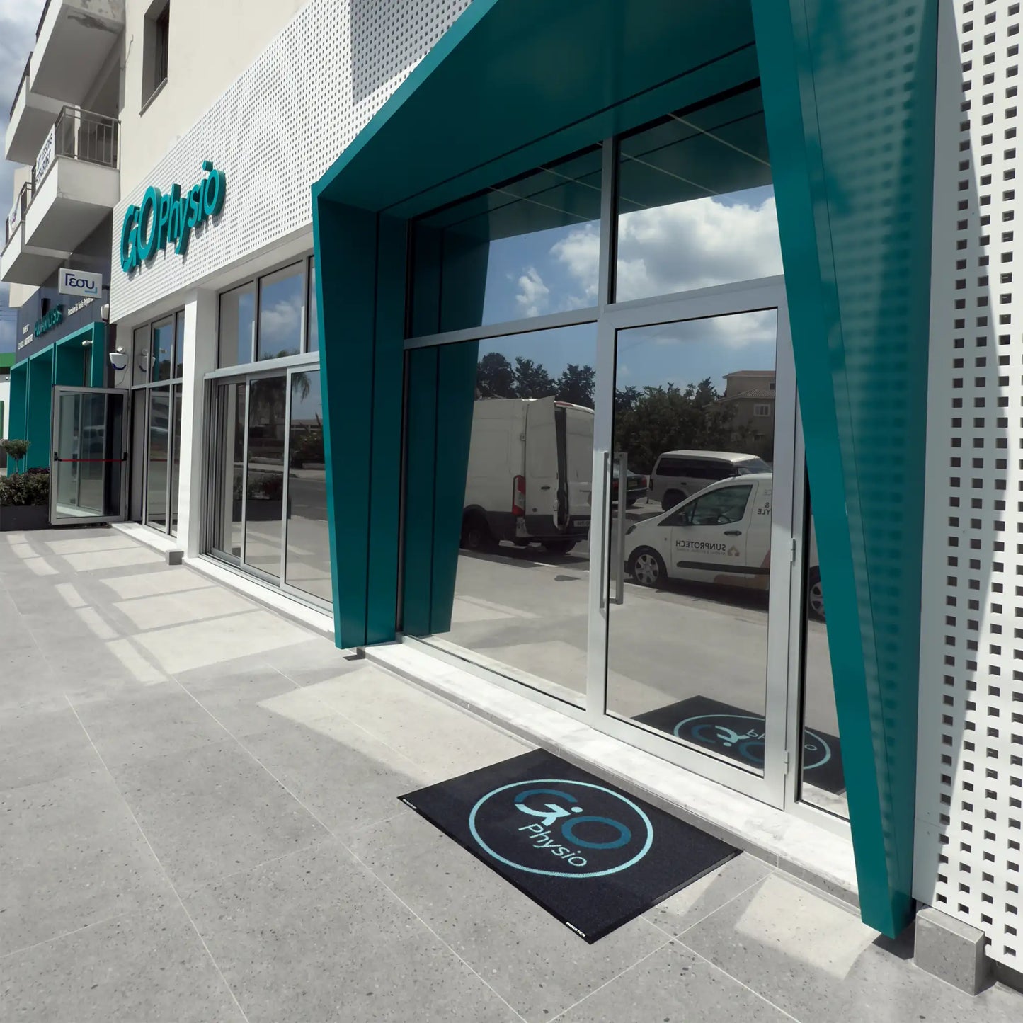 Πατάκι Τύπου Berber Εξωτερικού Χώρου με Λογότυπο