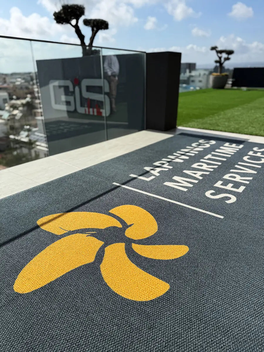 Berber Logo mat - Covered Outdoor Areas
