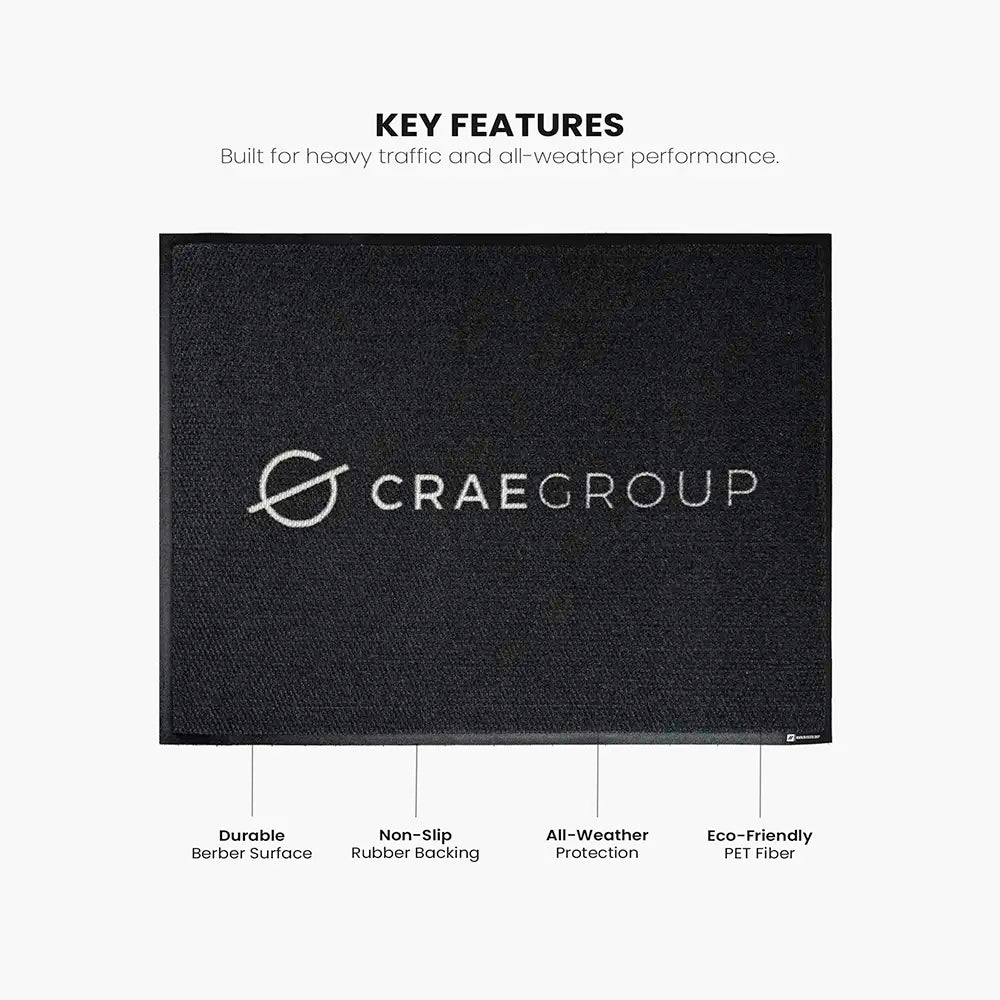 Πατάκι Τύπου Berber Εξωτερικού Χώρου με Λογότυπο