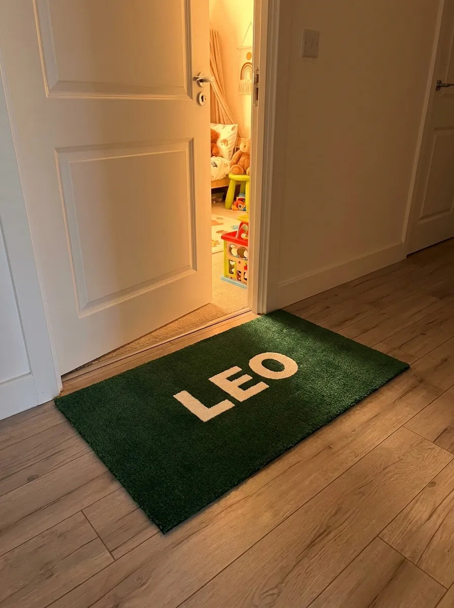 Custom Text Kids Room Mat