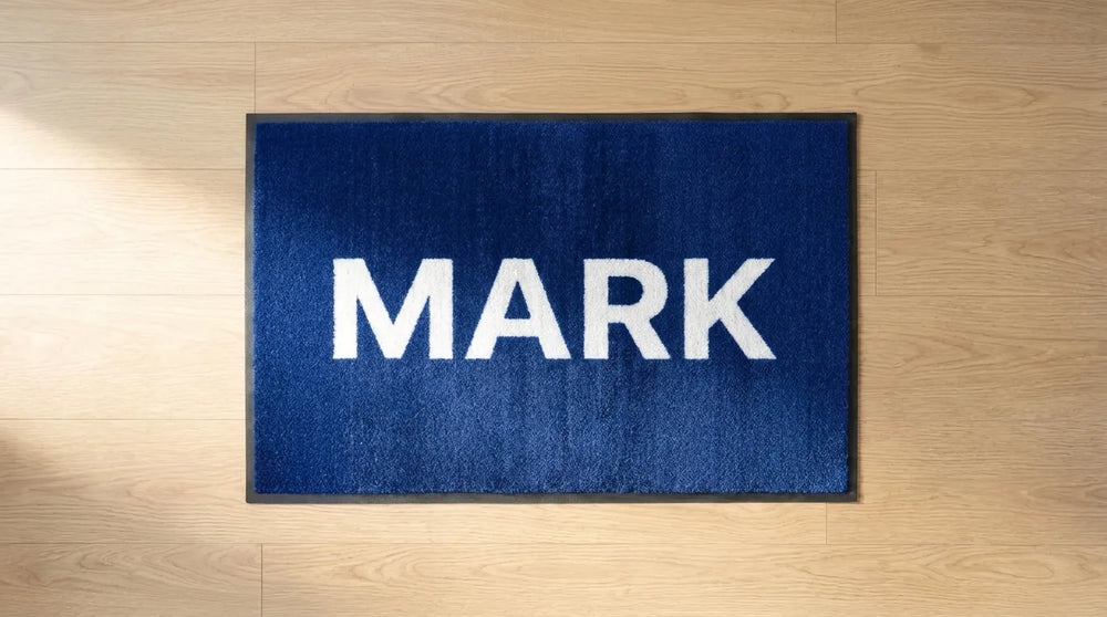 Blue name mat: Jack